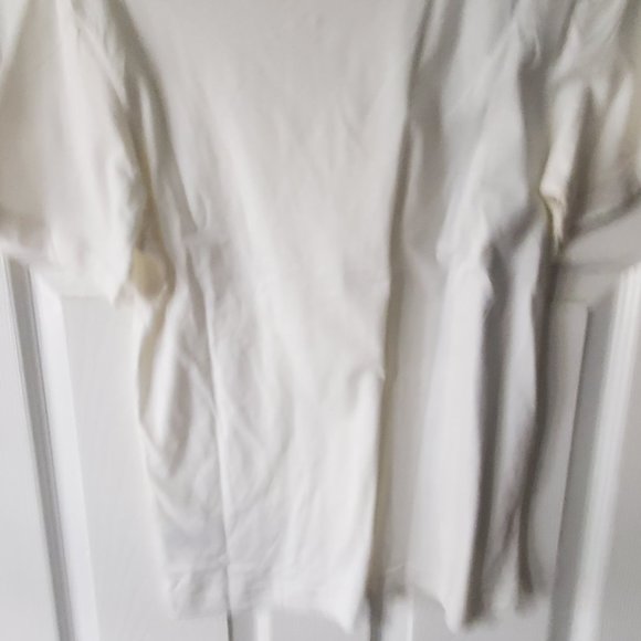 Vintage Operator T Shirt - White with black vertical design. Size XS - Picture 4 of 8